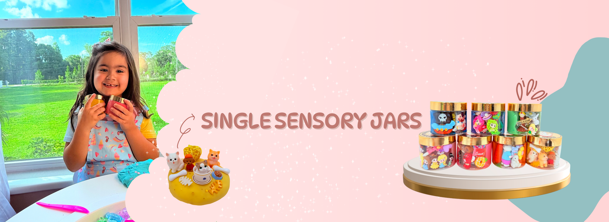 Single Sensory Dough Jars