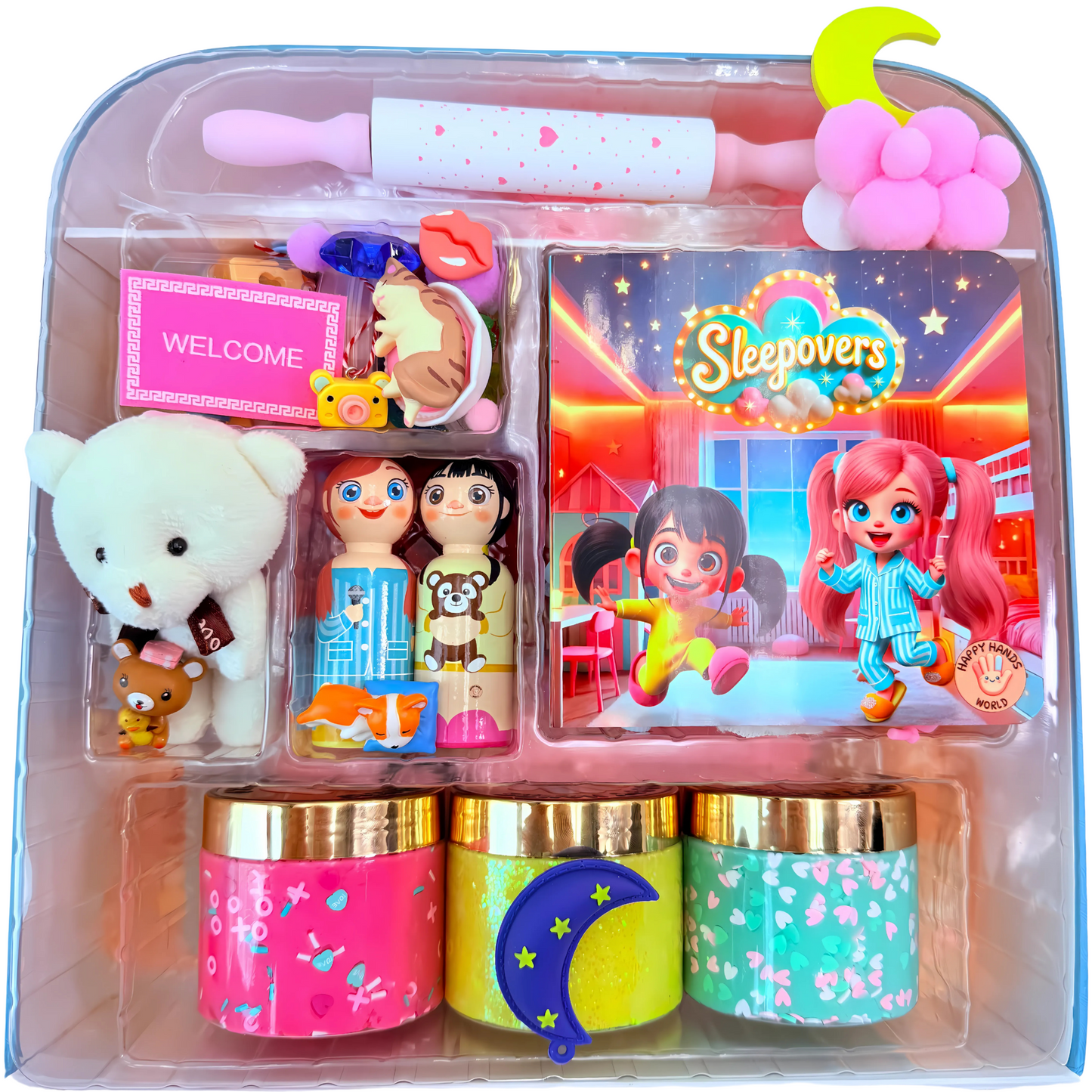 Sleepovers Playdough Sensory Kit – Emotions, Mood & Friendship