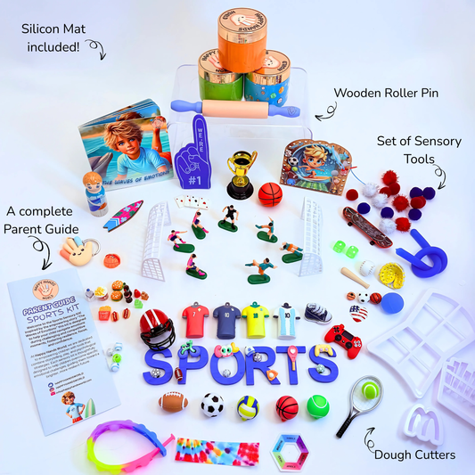 Sports Playdough Sensory Kit – Emotions, Mood & Owning Actions