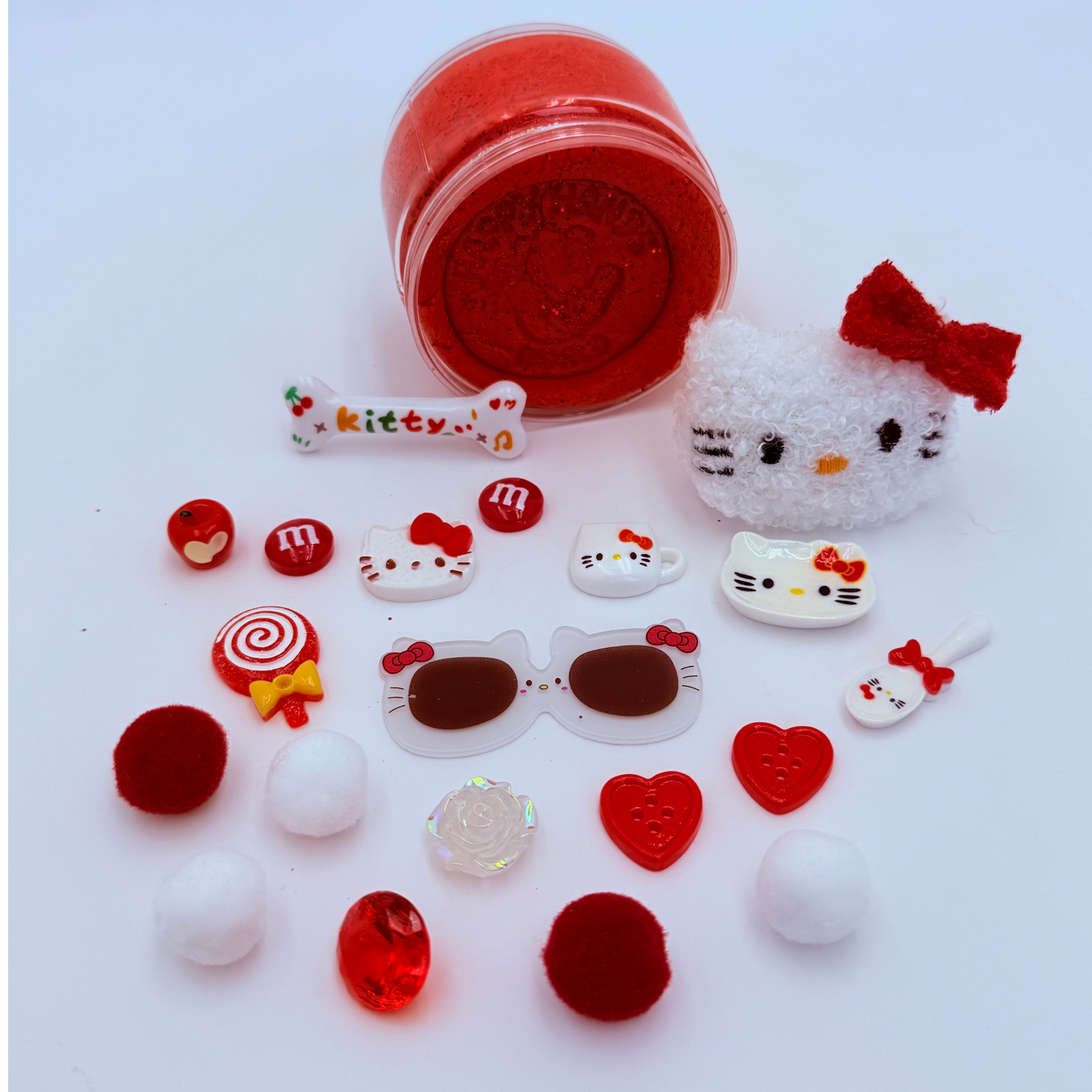 Collection of Hello Kitty-themed candies