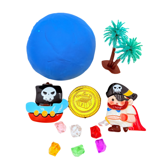 Pirate Therapeutic Sensory Jar - Bravery Building Play Dough Kit