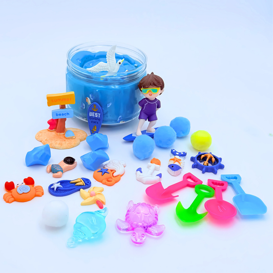 Beach Therapeutic Playdough Jar – Sharing & Play Fun