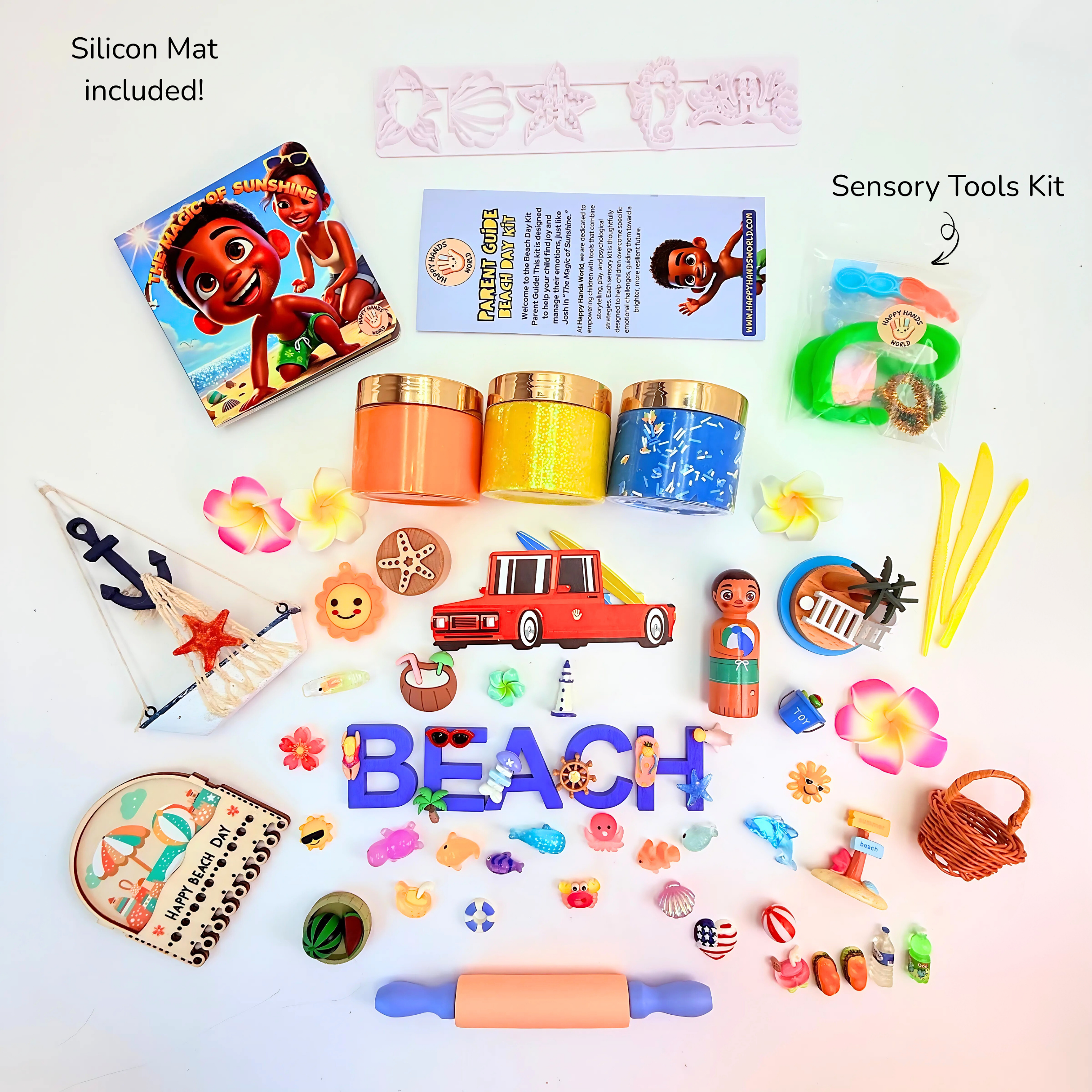 Beach sensory play kit