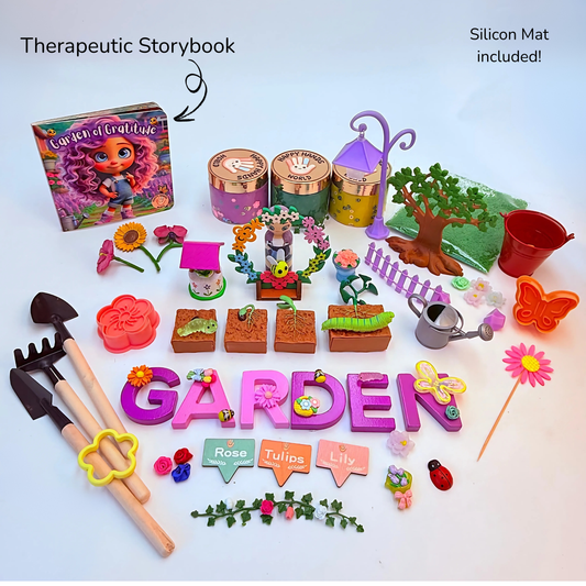 Gardening Playdough Sensory Kit – Gratitude, Patience & Care