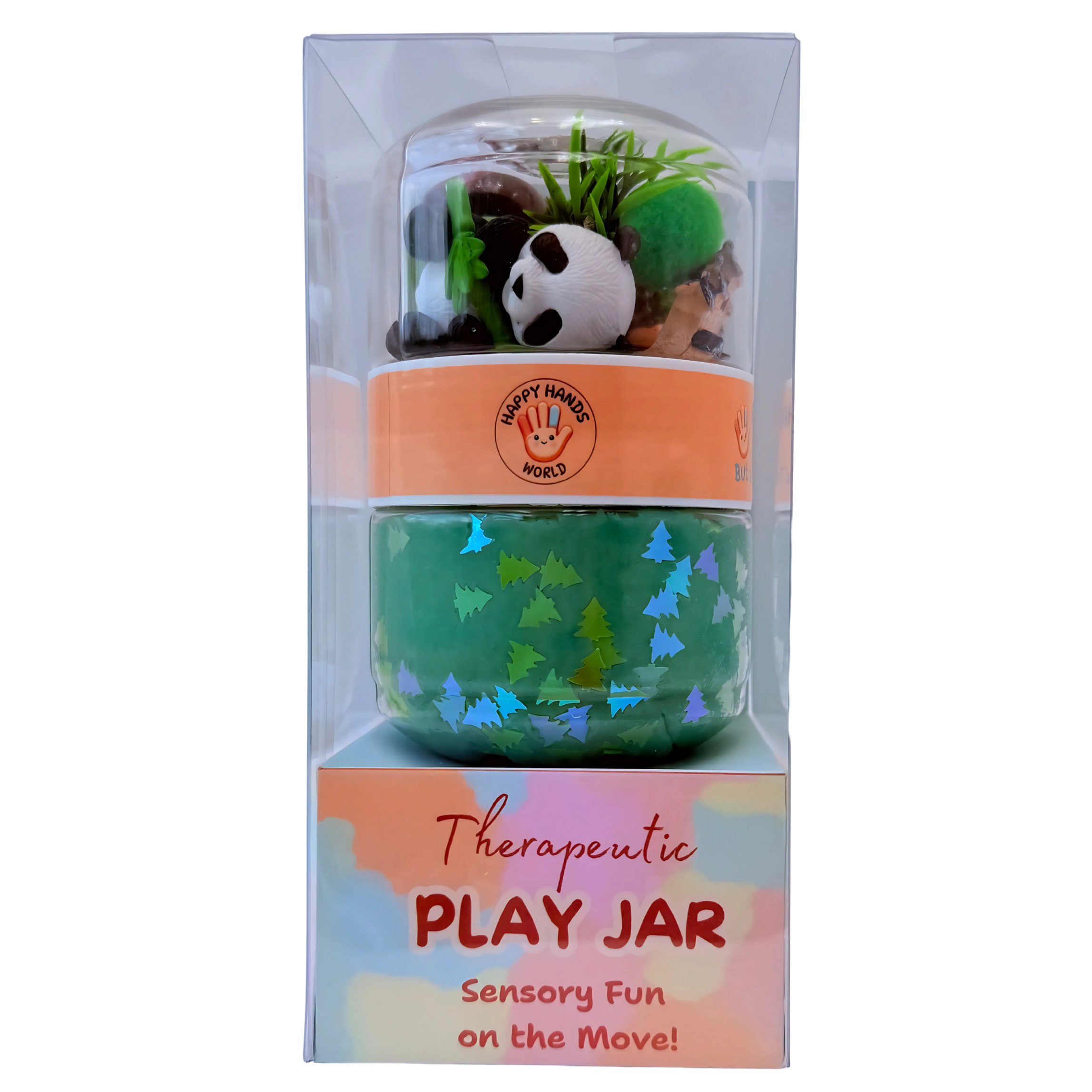 Panda sensory play jar
