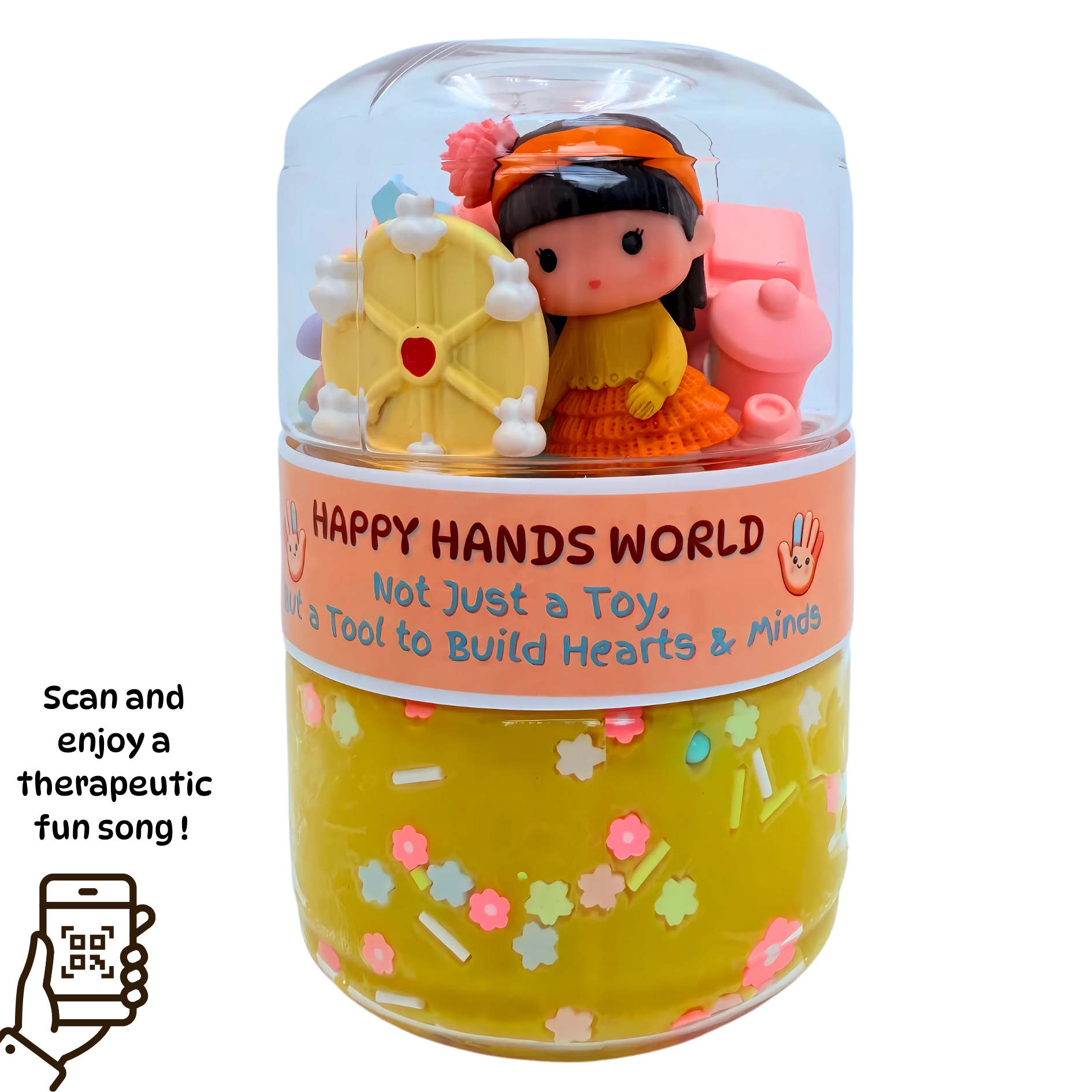 Girl sensory jar toy