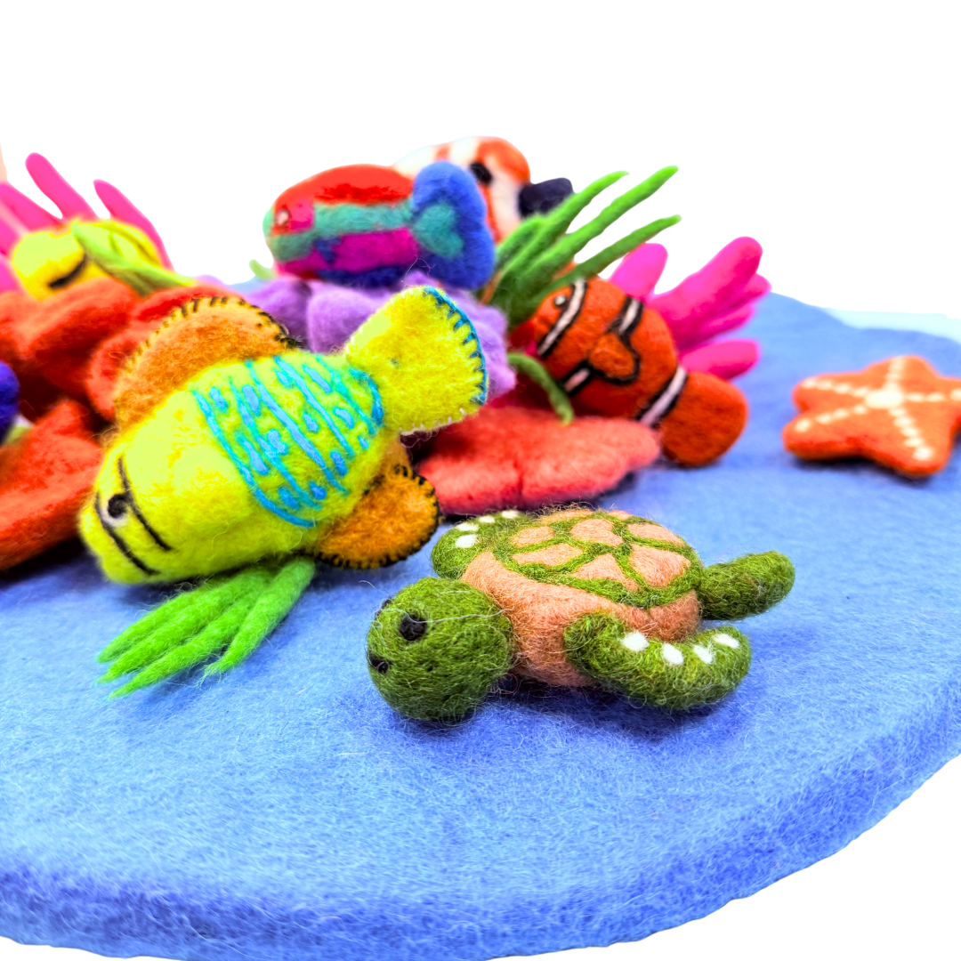 Felt coral reef playset