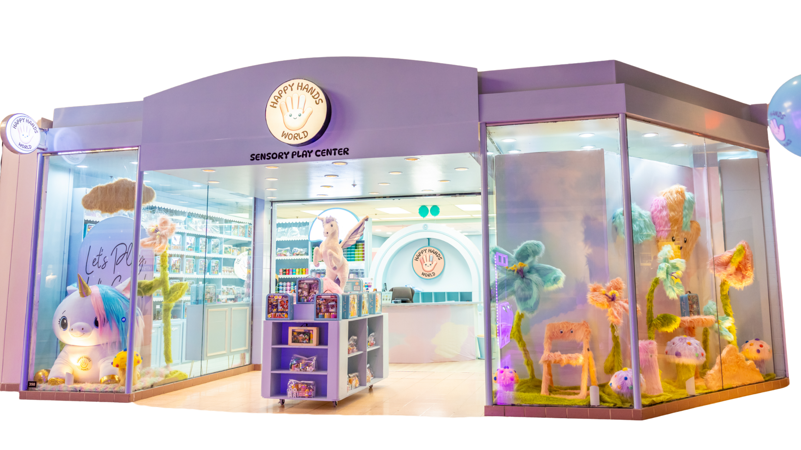 Sensory play center interior