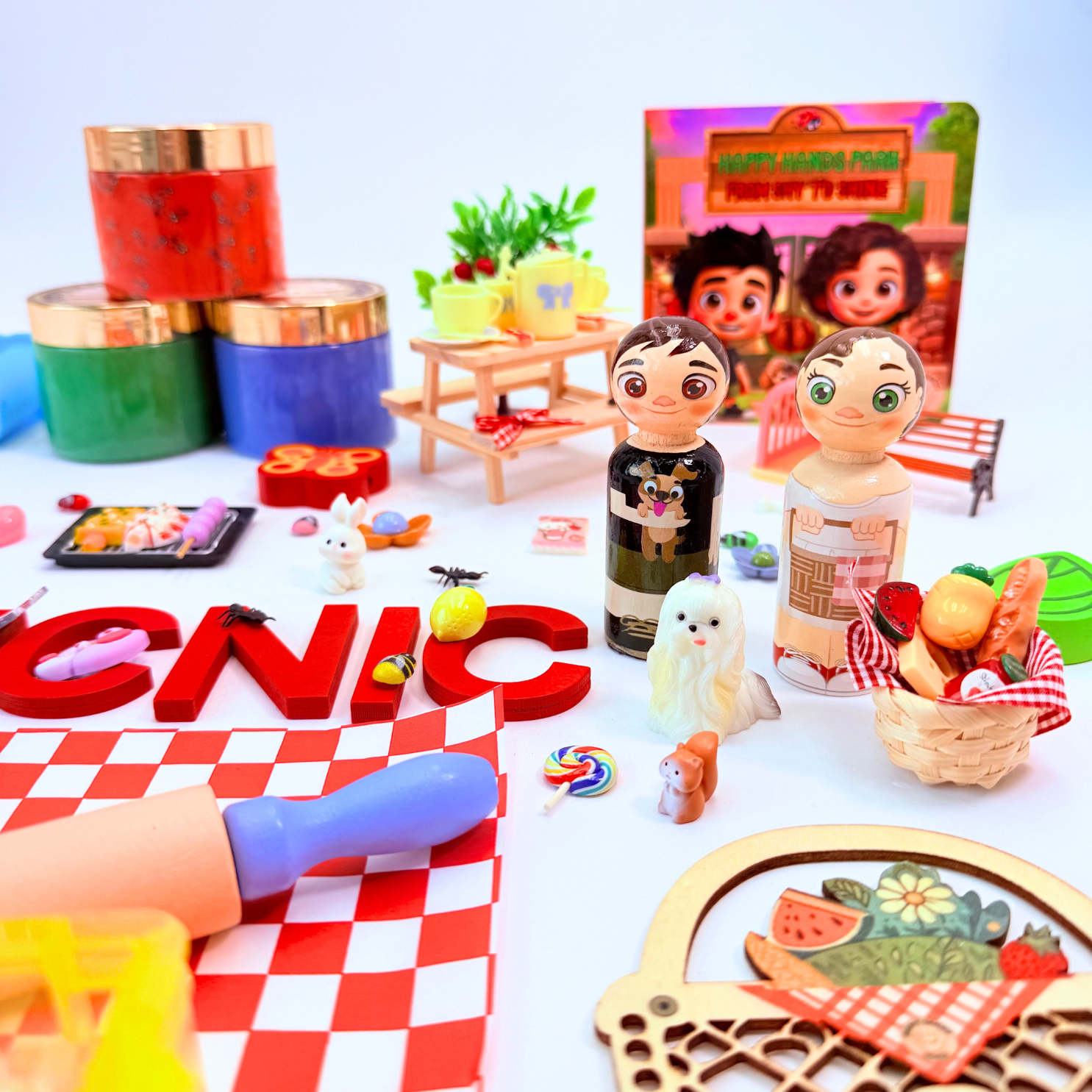 Picnic Playdough Sensory Kit – Friendship, Shyness & Cooperation