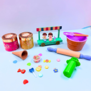 Toy ice cream maker set