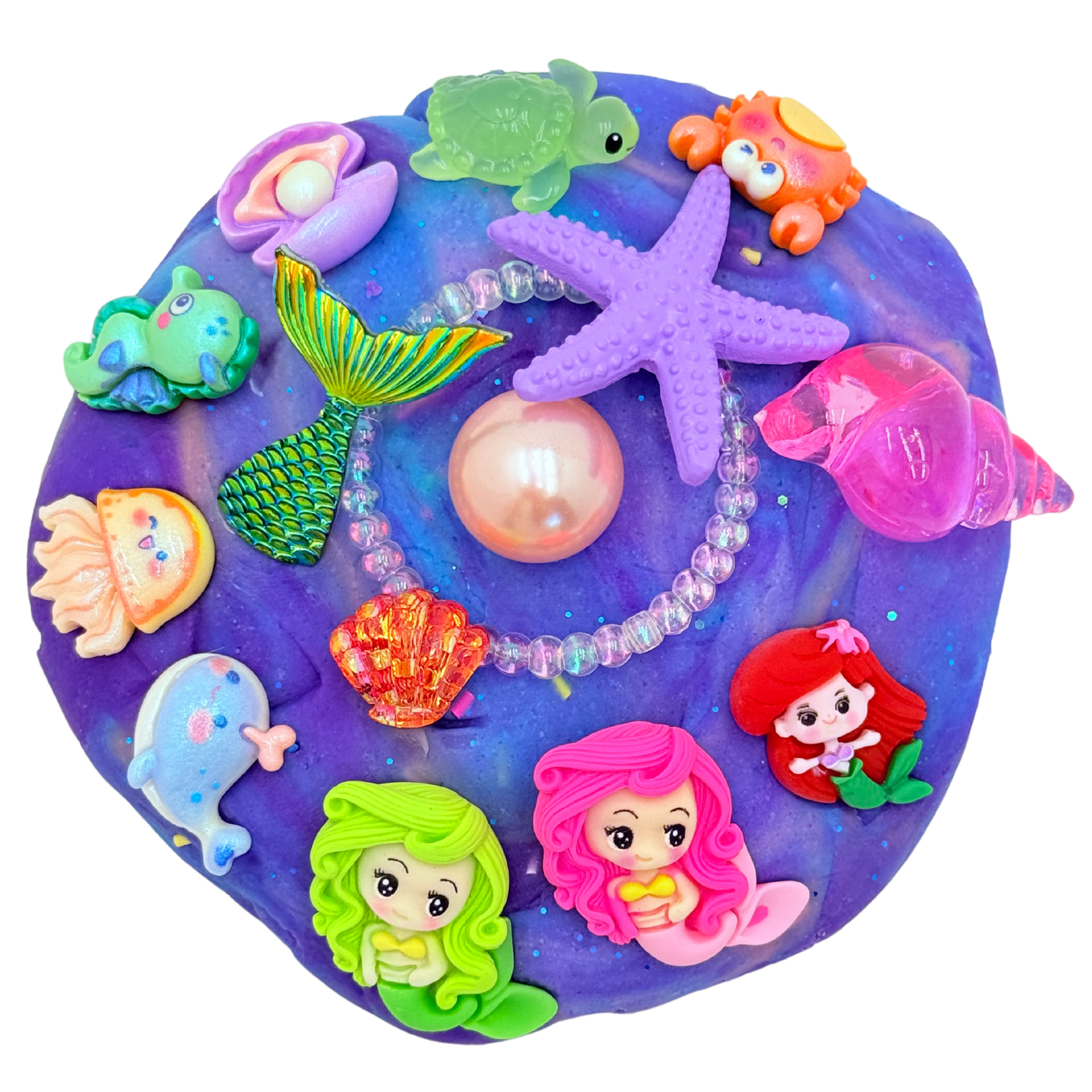 Mermaid Therapeutic Sensory Jar - Calming Focus Play Dough Kit