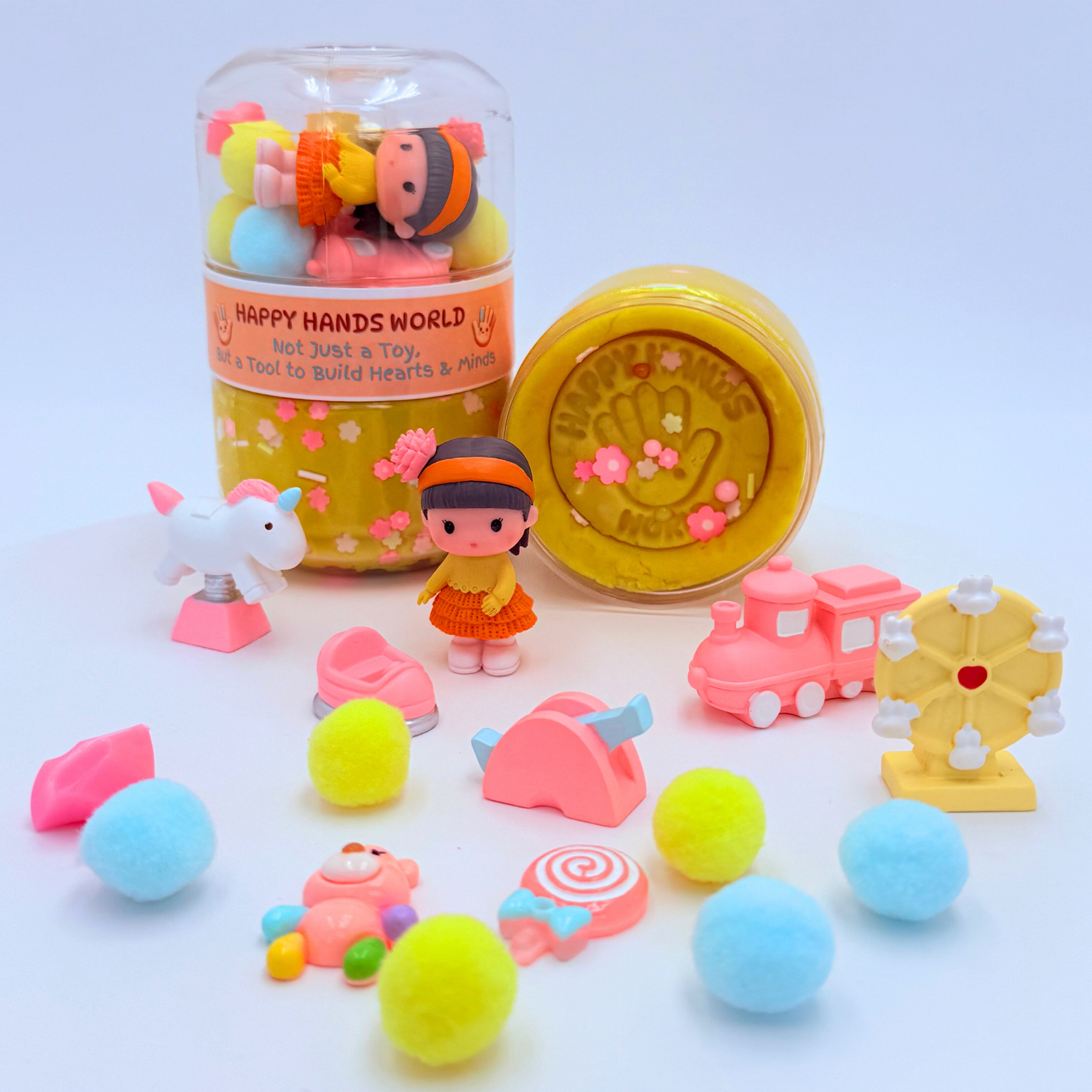 girl sensory jar toy