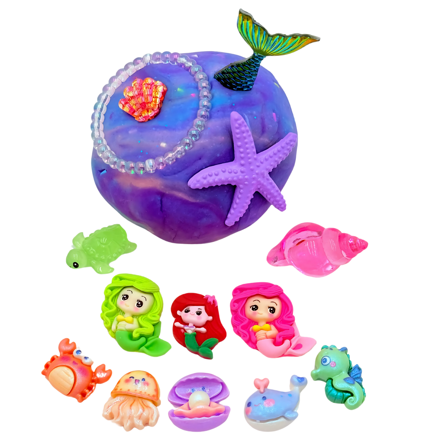 Mermaid sensory jar kit