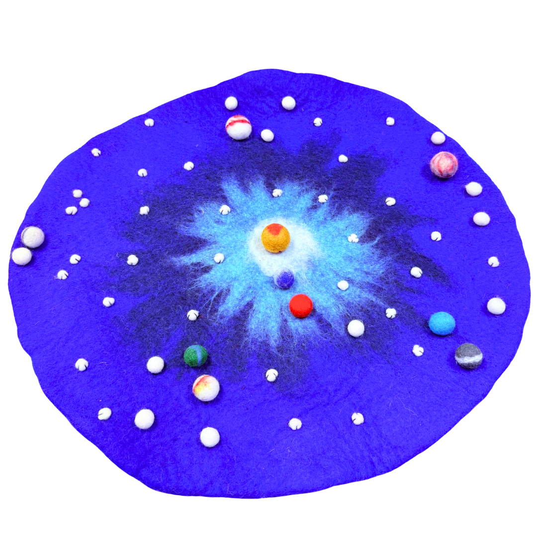 Felt Mat Space with Planets