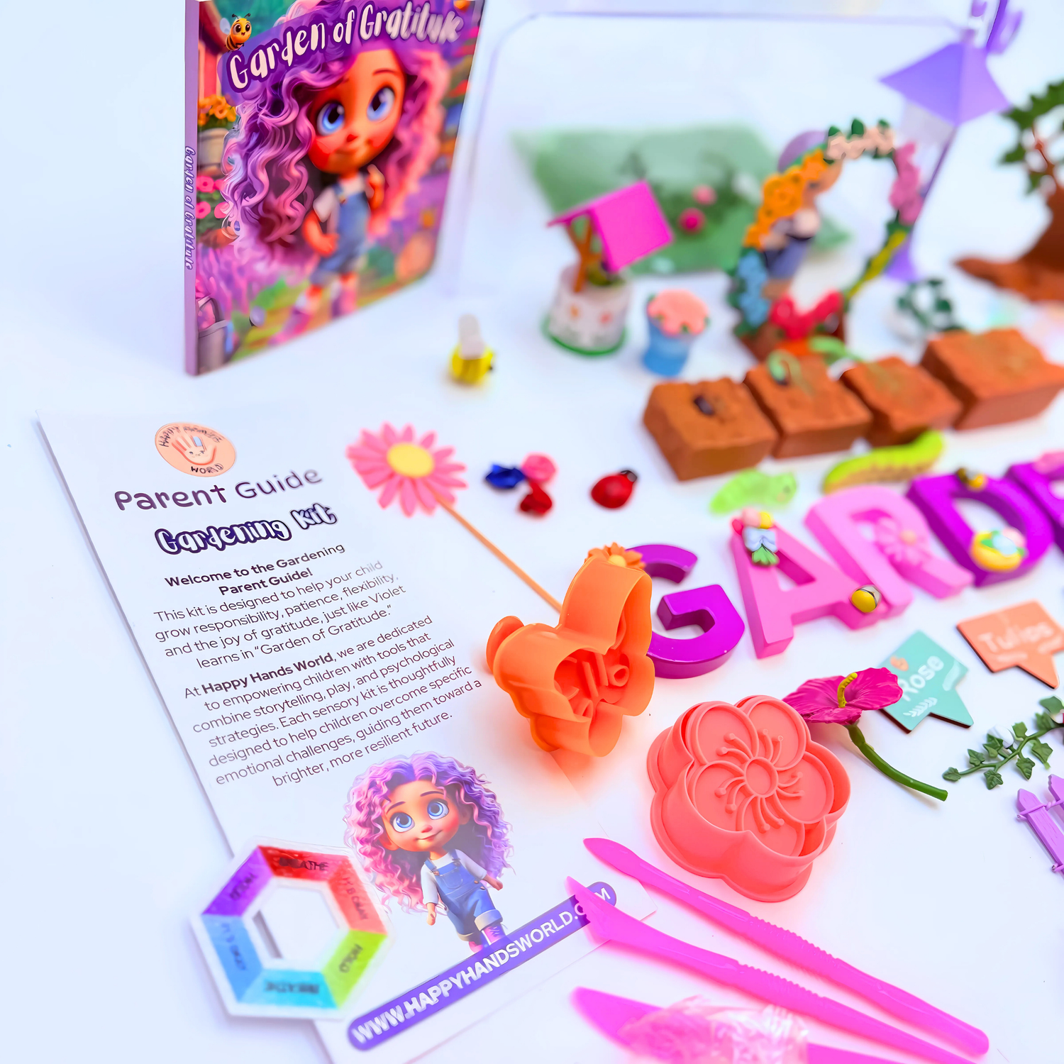 Gardening Playdough Sensory Kit – Gratitude, Patience &amp; Care