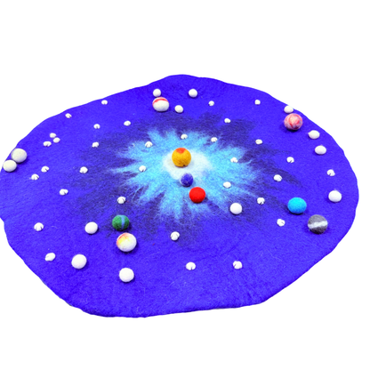 Felt Mat Space with Planets