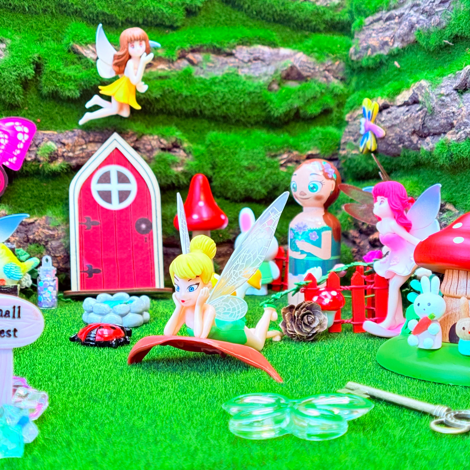 Mini fairy figurines set