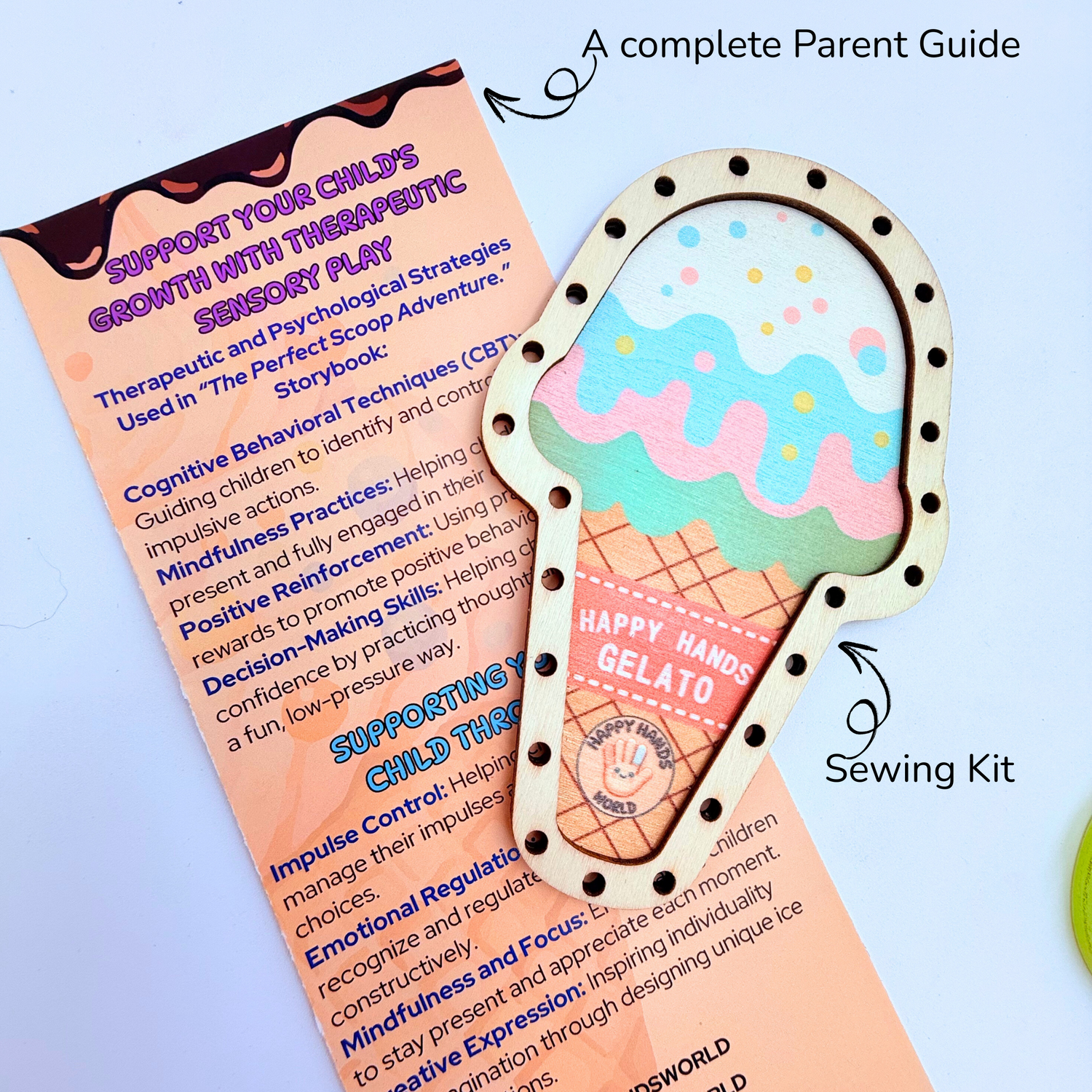 Ice-cream sewing kit