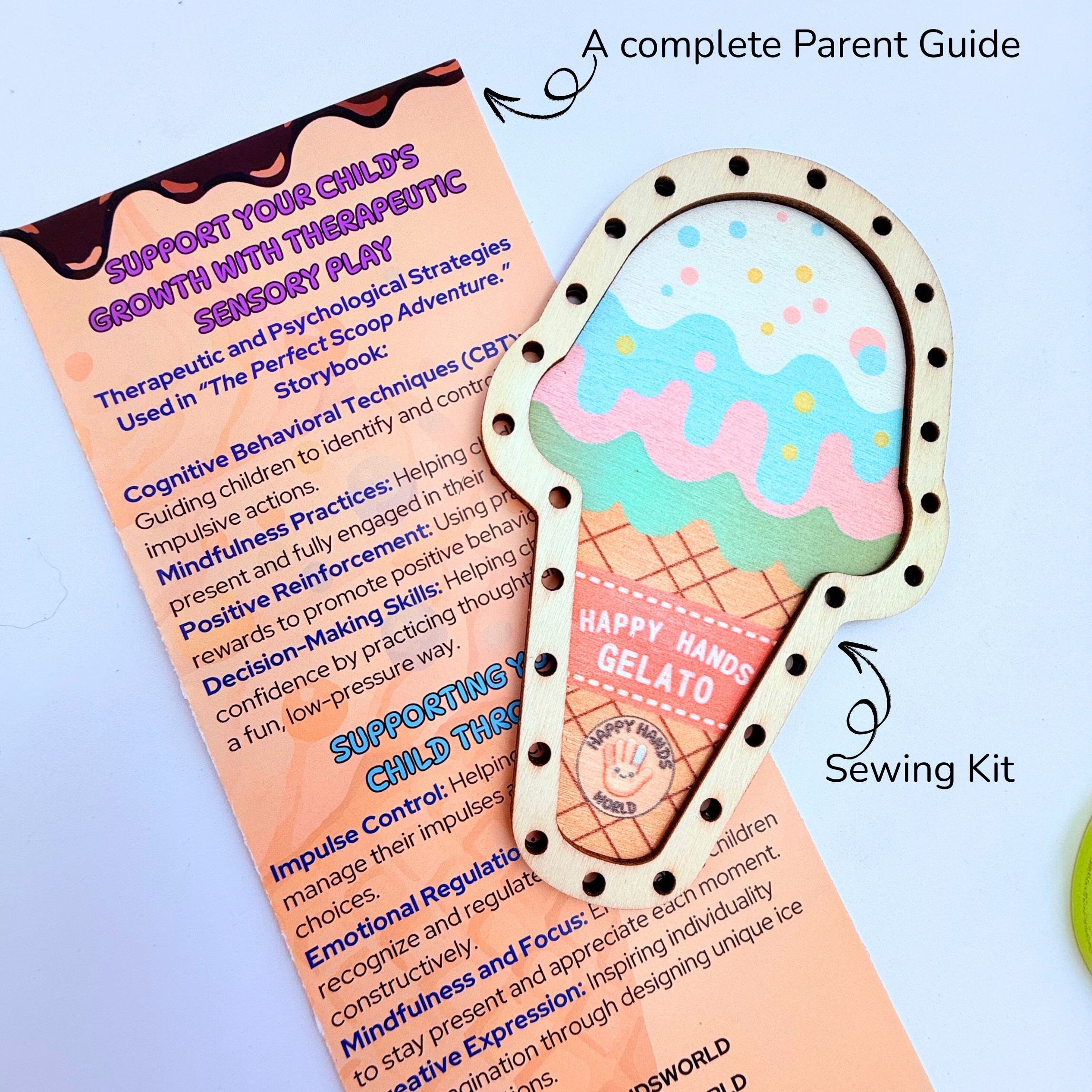 Ice-cream sewing kit