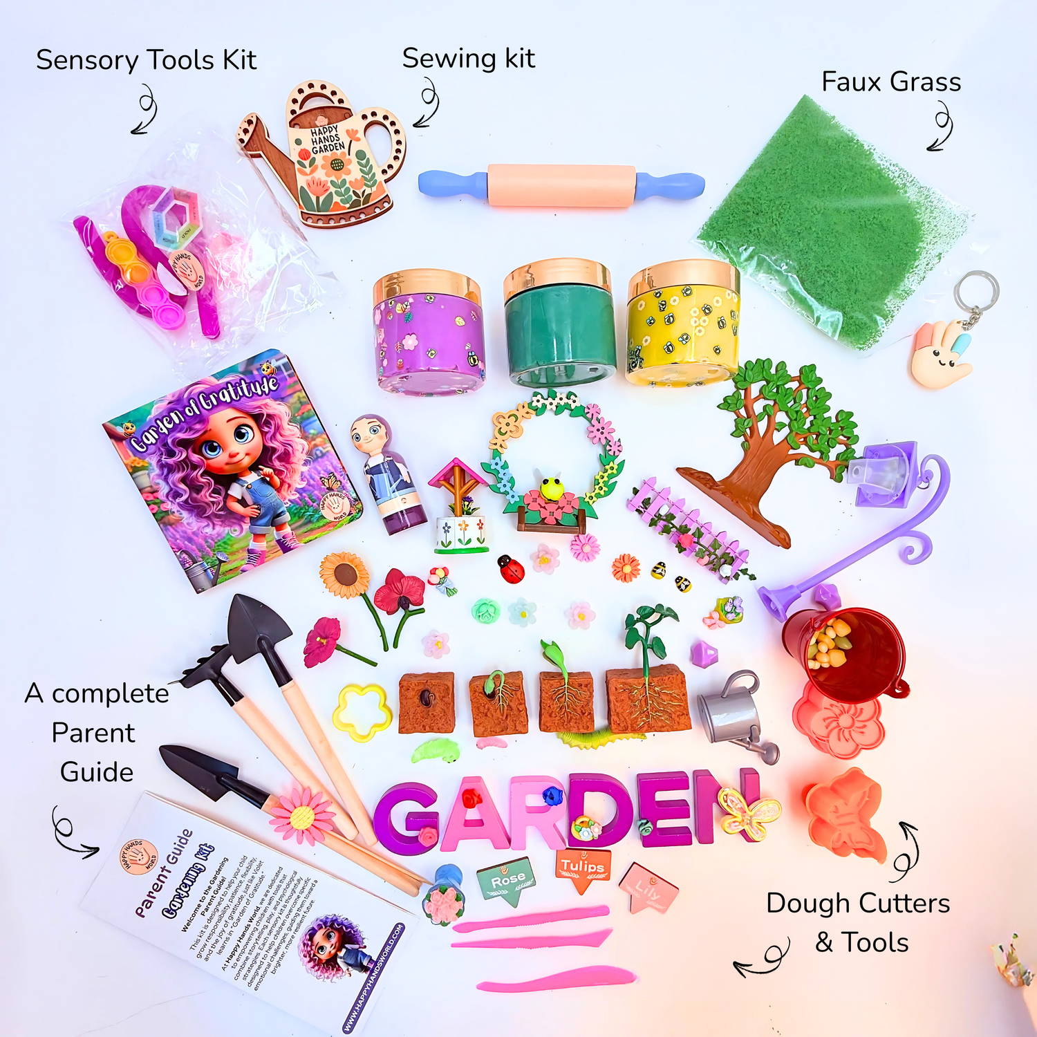 Gardening Playdough Sensory Kit – Gratitude, Patience &amp; Care