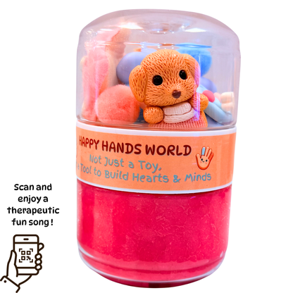 Toy in a clear container