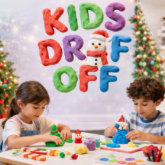 Two children playing with toys