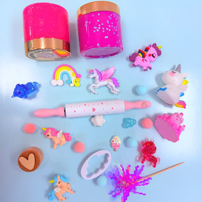 Unicorn sensory playdough kit