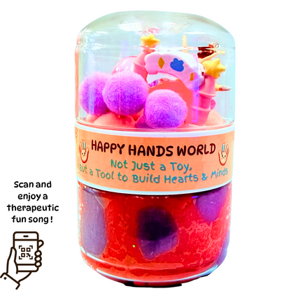 Colorful toy with text &