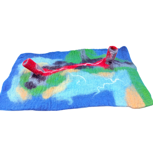 Felt Mat Volcano Land