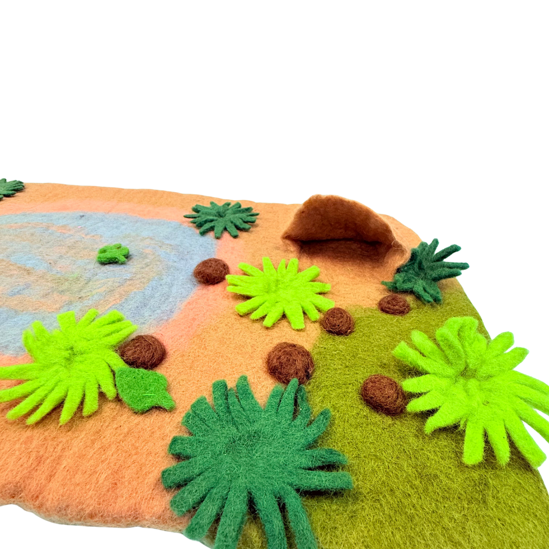 Safari Playscape felt play mat