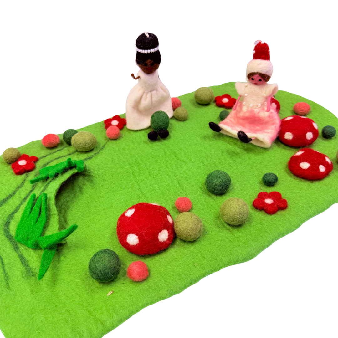 Felt fairy playscape mat