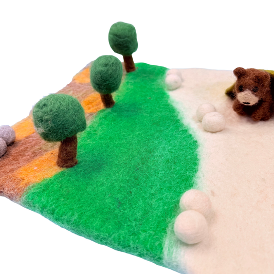 Felt Mat Forest Bear Cave