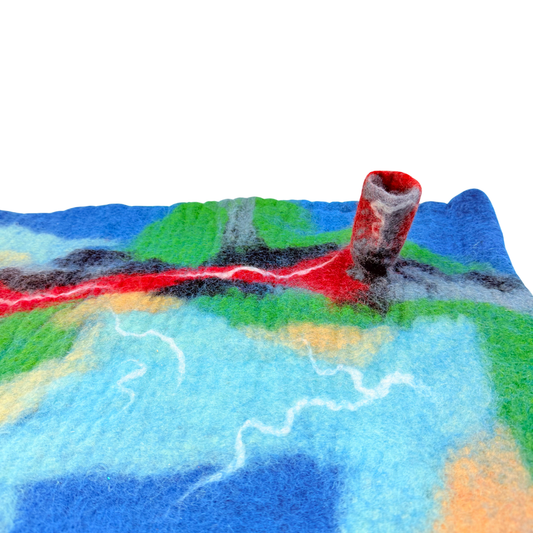 Felt Mat Volcano Land
