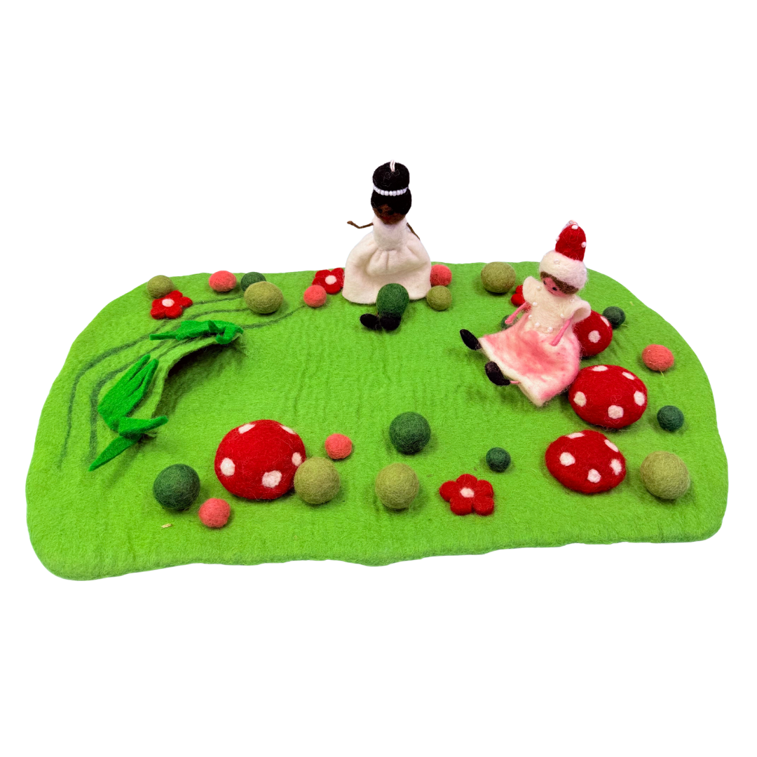 Felt fairy play mat