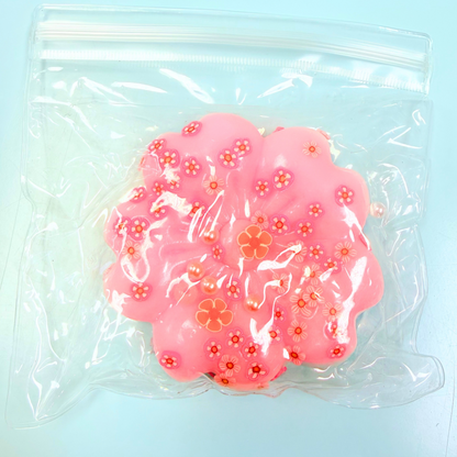 Pink sakura glitter coaster