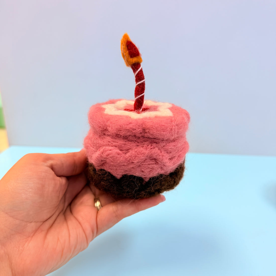 Felt birthday cake