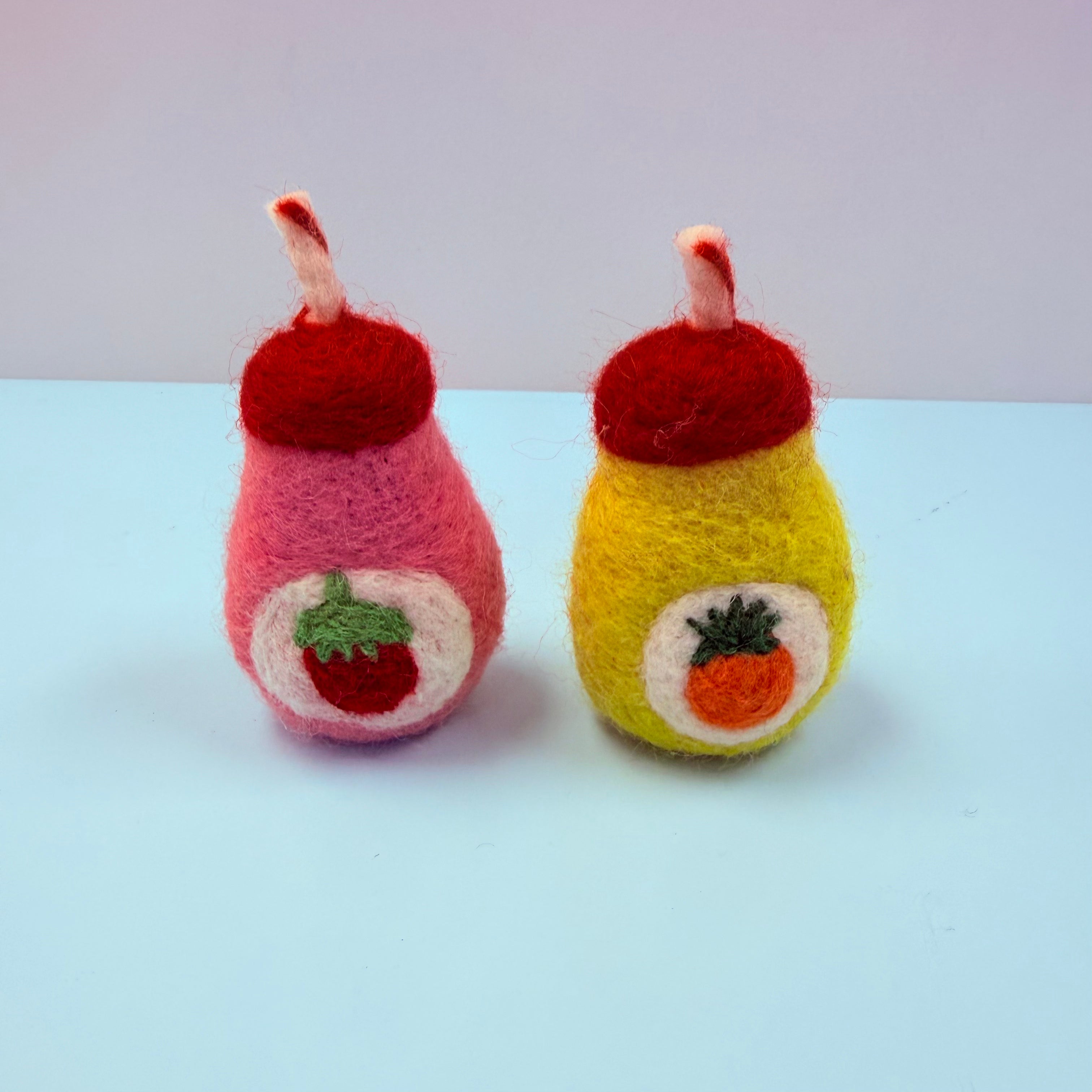 Felt mini bottled drinks