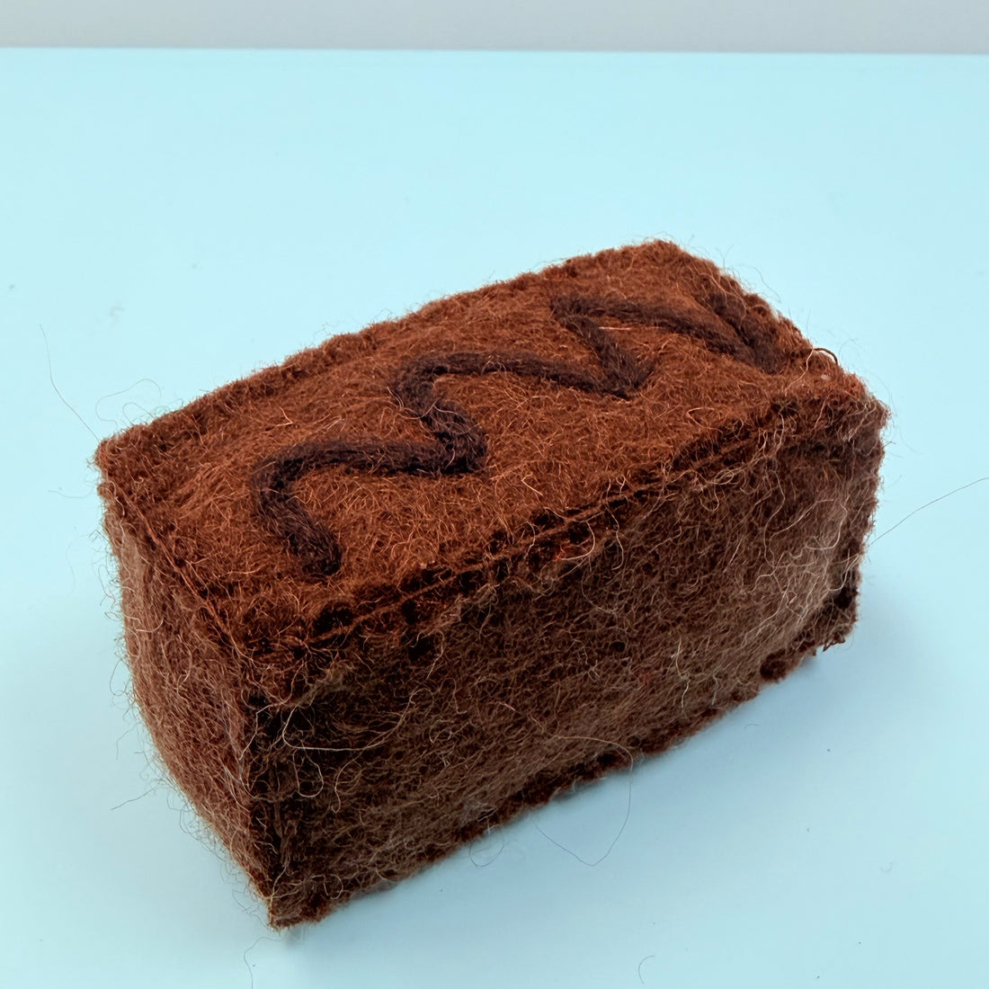 Brown rectangular sponge 