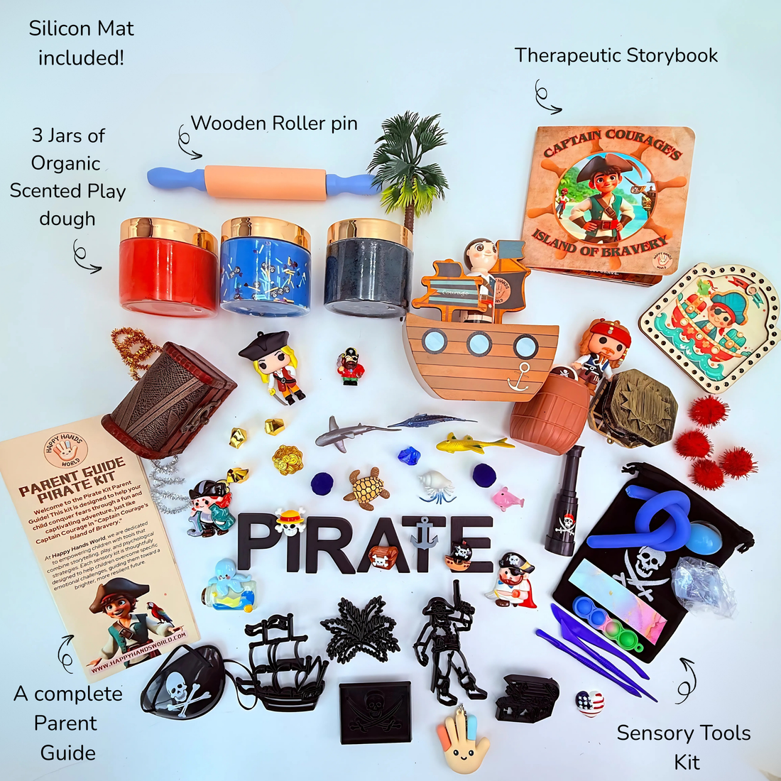 Pirate Playdough Sensory Kit – Bravery, Fears &amp; Imagination
