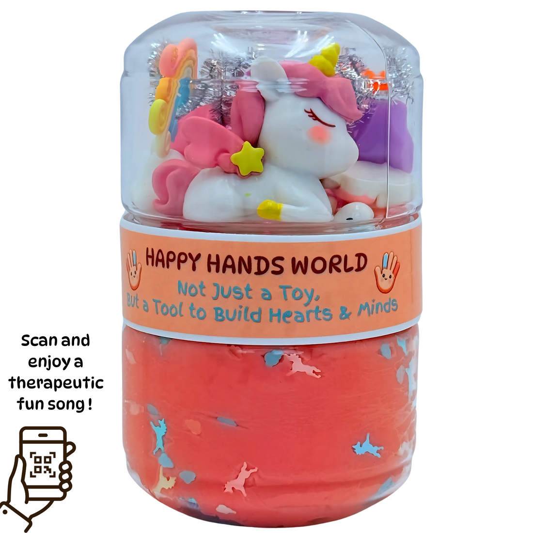 Unicorn therapeutic playdough jar