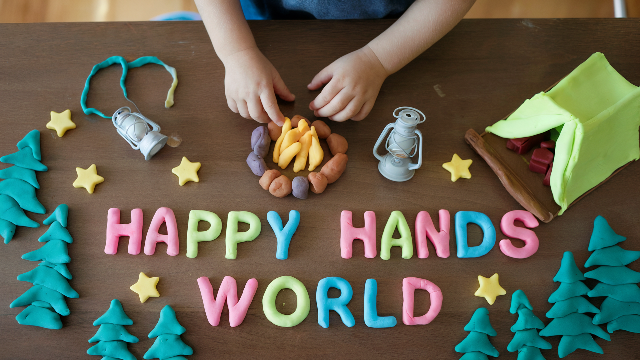 Happy Hands playdough setup