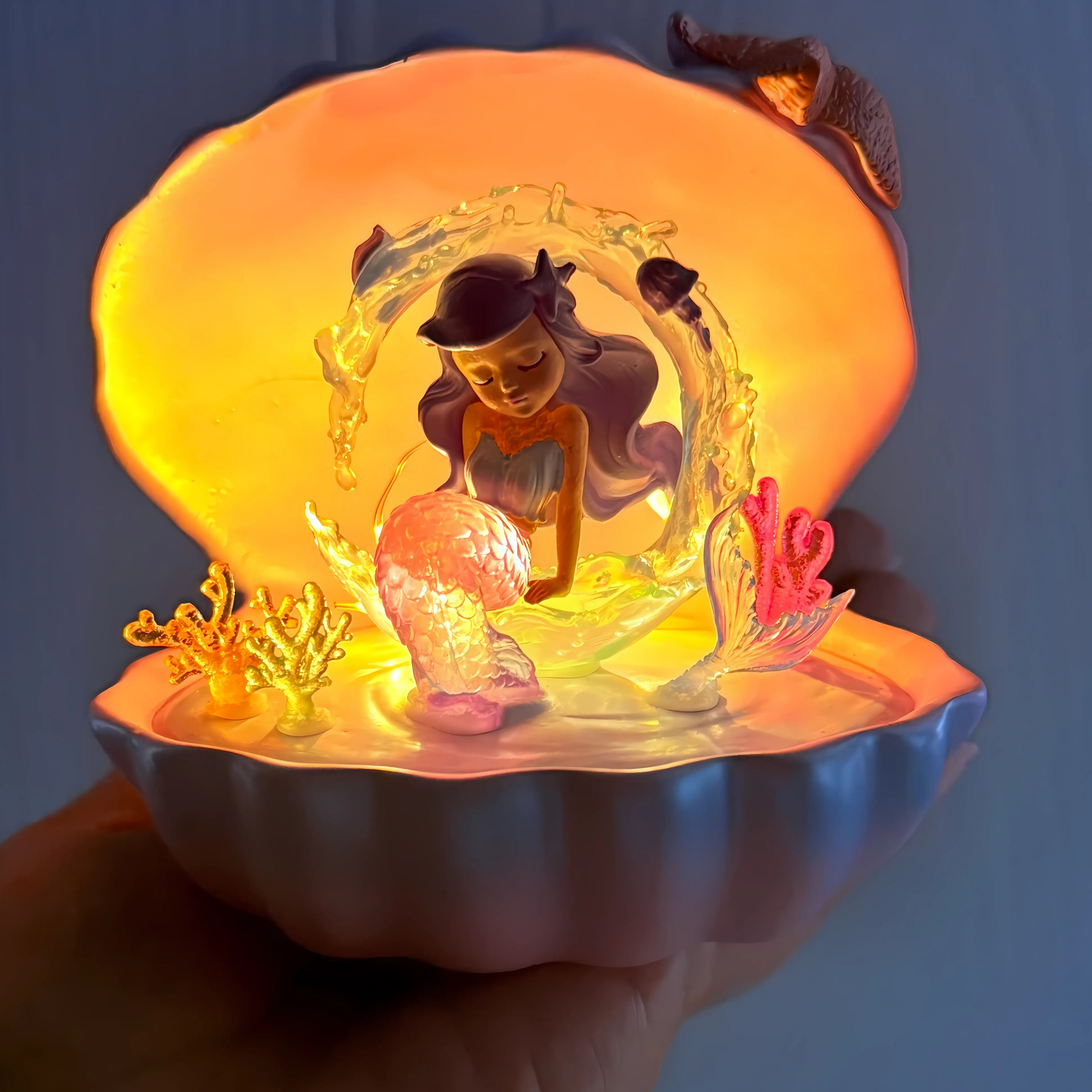 Mermaid sensory night light