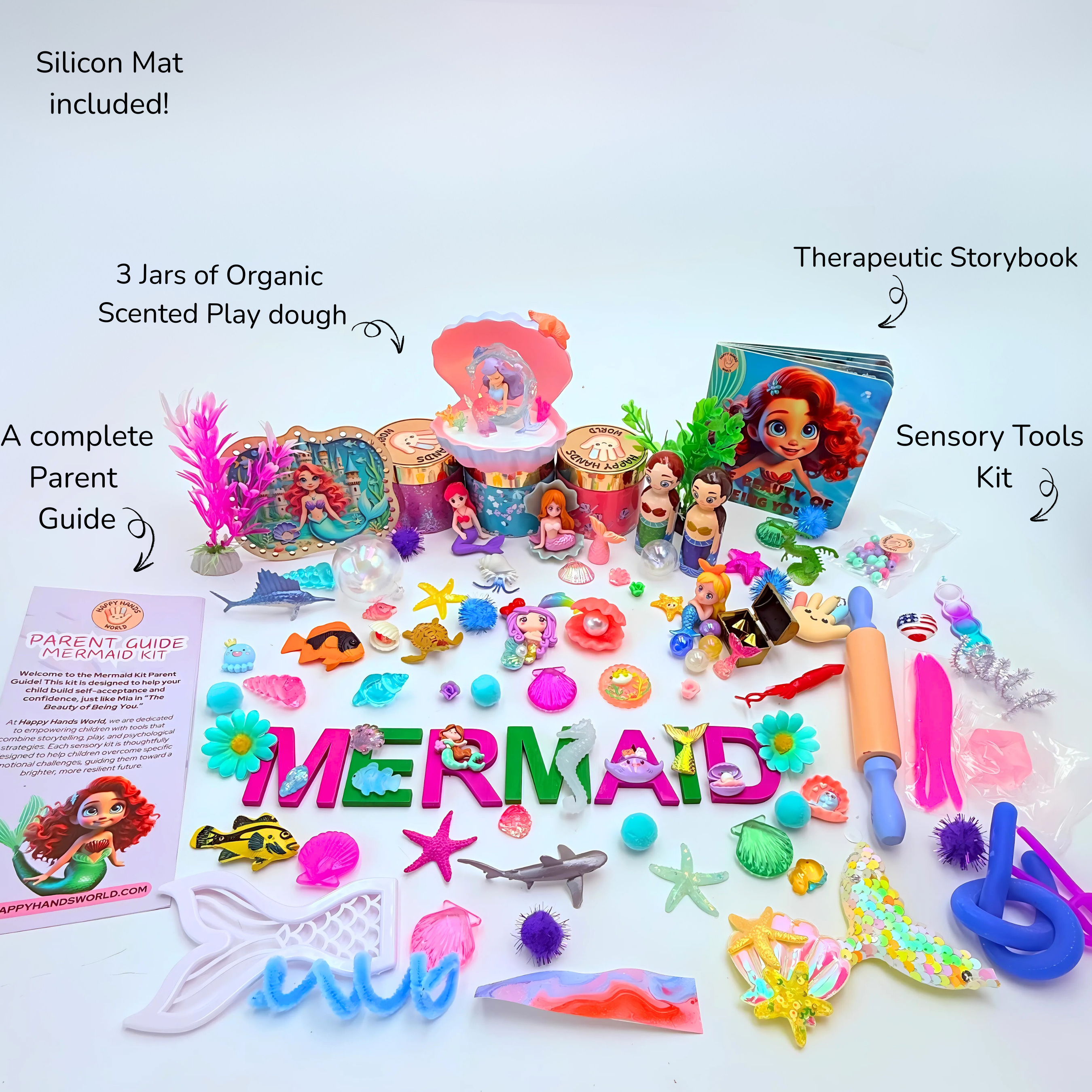 Mermaid Playdough Sensory Kit