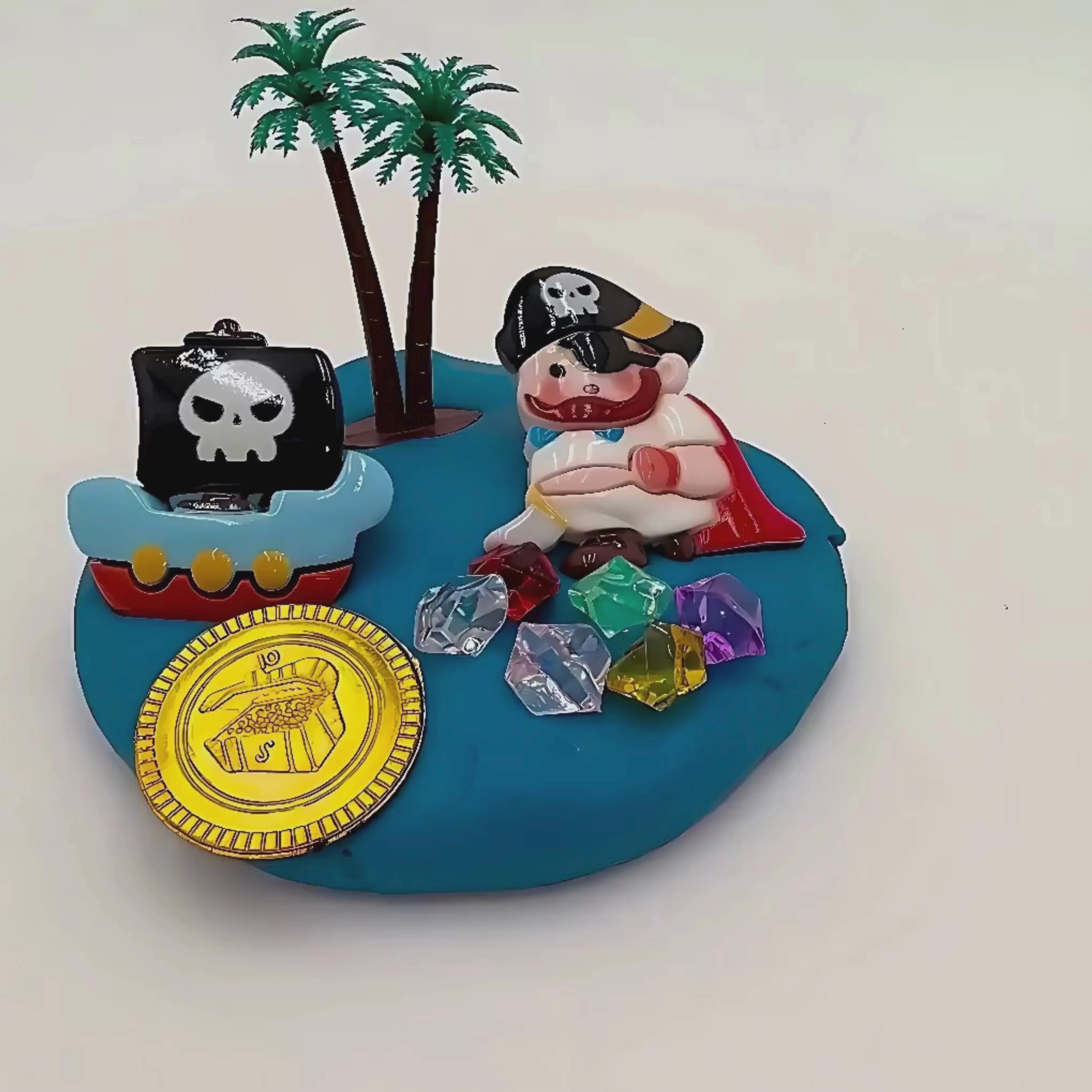 Pirate Therapeutic Sensory Jar - Bravery Building Play Dough Kit
