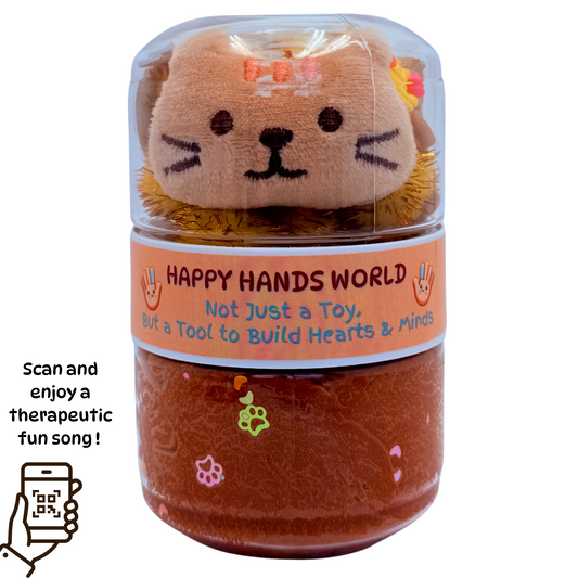 Kitty Cat Sensory Playdough Jar - Making New Friends