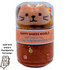 Plush toy with a clear container