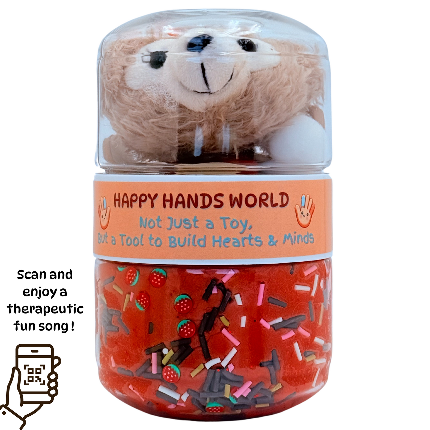Tina Bear Sensory Playdough Jar - Routine Building