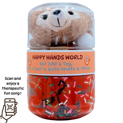 Tina Bear Sensory Playdough Jar - Routine Building